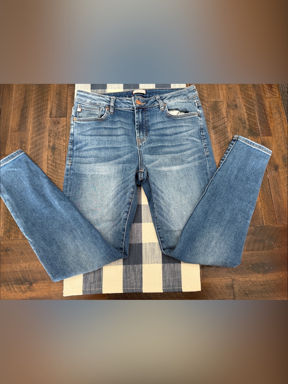 Dear John Medium Blue Straight-Leg Women's Jeans
